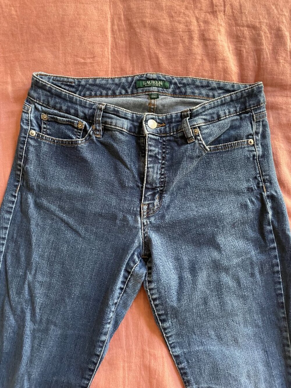 Petite Women's Vintage Lauren Ralph Lauren Dark Wash Jeans - Size 12P